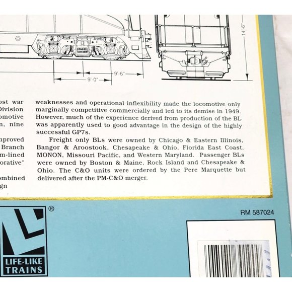 Proto 2000 Series HO Scale BL2 Locomotive Model Train - Setting the Standard - Picture 15 of 16